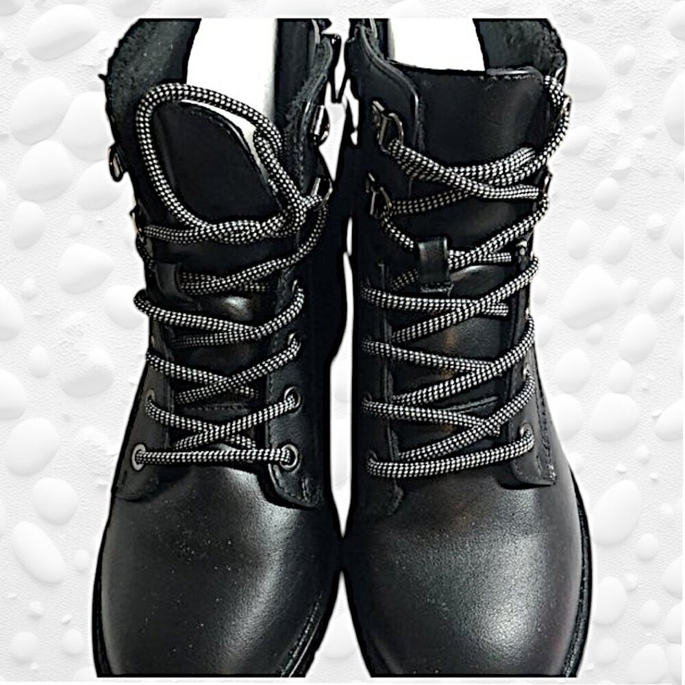 Penningtons A - MTL 1980 Winter Black Short Combat Style Boot NWOT SIZE 8W - Picture 3 of 8